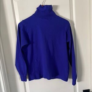Vibrant vintage Blue Turtleneck long sleeve shirt